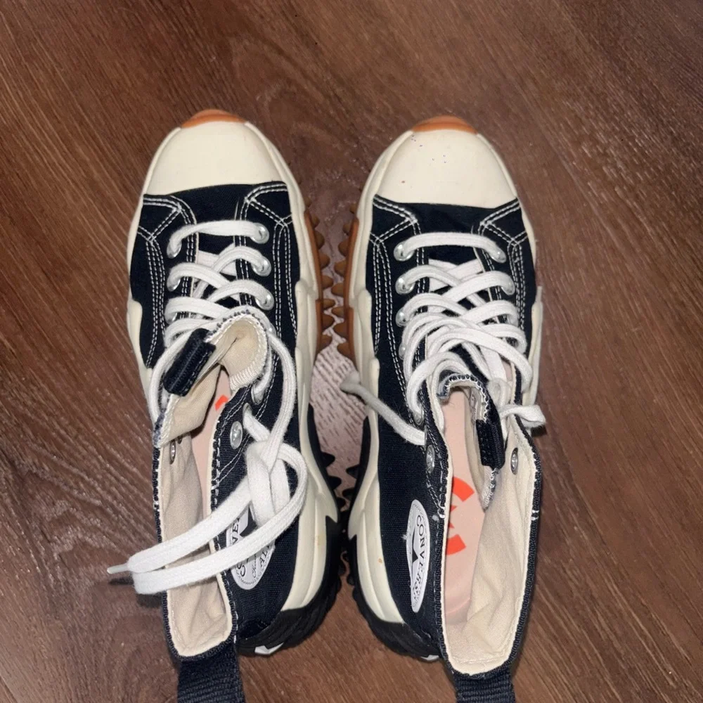 Converse High-Top Sneakers - Black and Cream - Picture 4 of 6